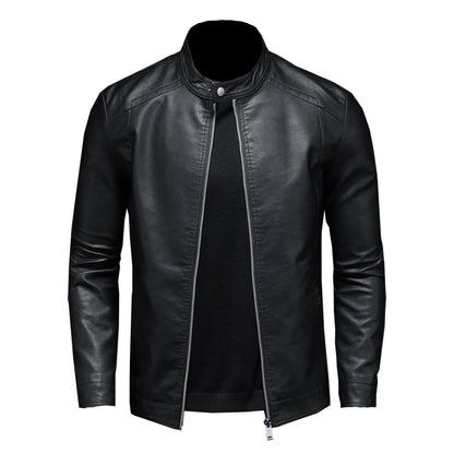 Mason Black Leather Moto Jacket
