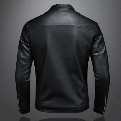 Mason Black Leather Moto Jacket