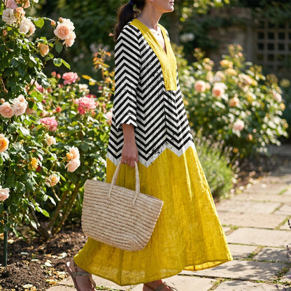Florence Chevron Comfort Dress