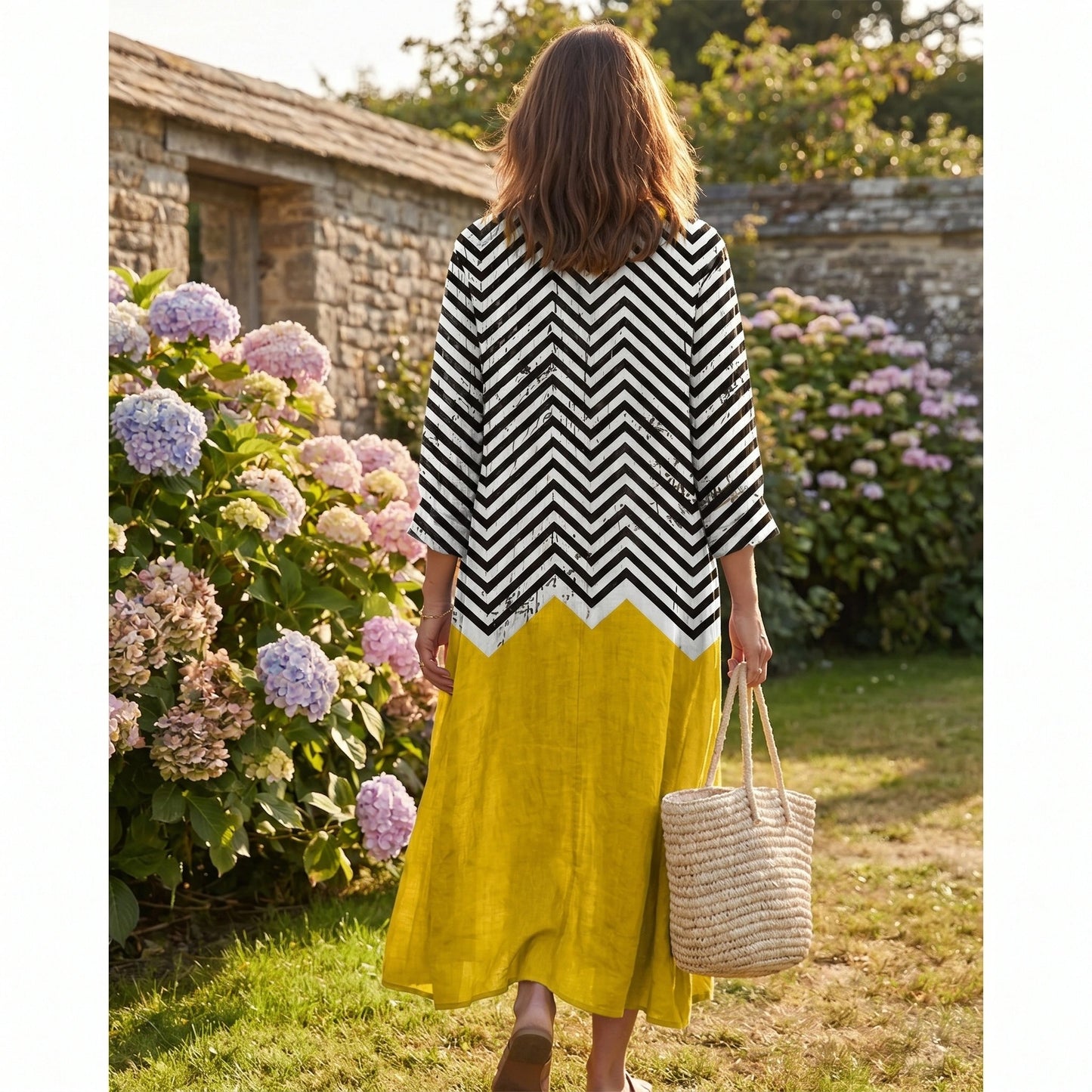 Florence Chevron Comfort Dress