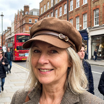 Ariel Leather-Strap Hat