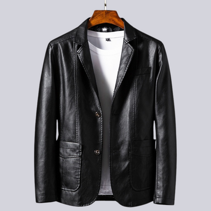 Alden Nightfall Leather Blazer