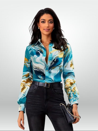 Lila Casual Button-Up Shirt