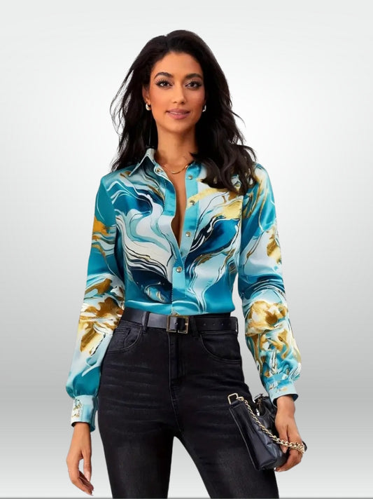 Lila Casual Button-Up Shirt