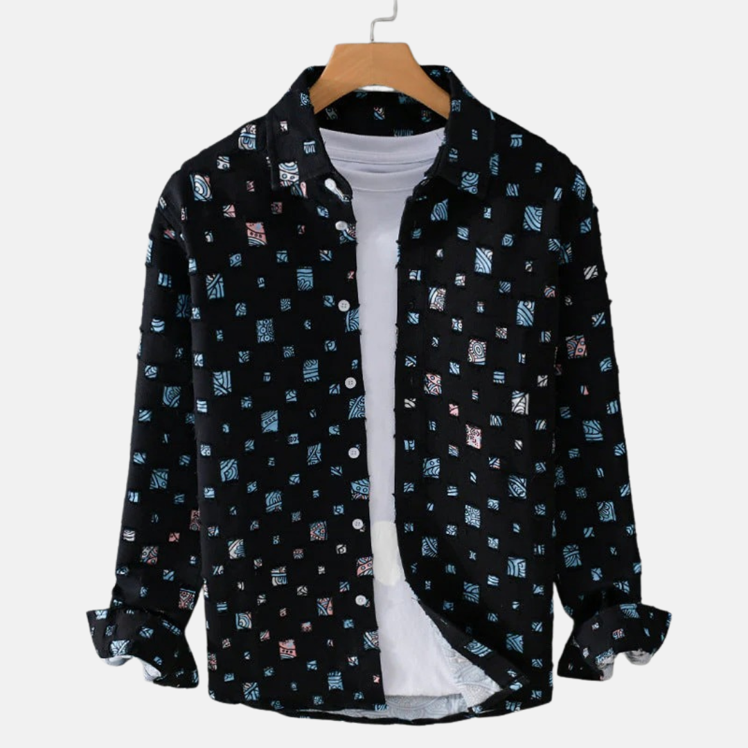 Aiden Mosaic Print Shirt