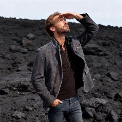 Harlan Suede Field Jacket