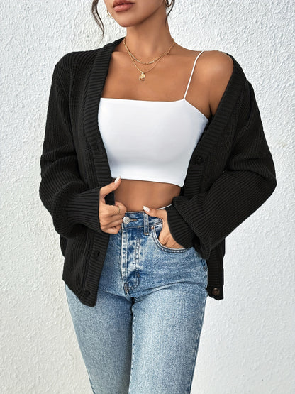 Patterned Elegance Knitted Cardigan