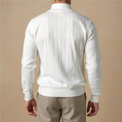 Adrian Ribbed Italian Cardigan
