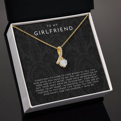 Everlight Ribbon To My Girlfriend Necklace Gift
