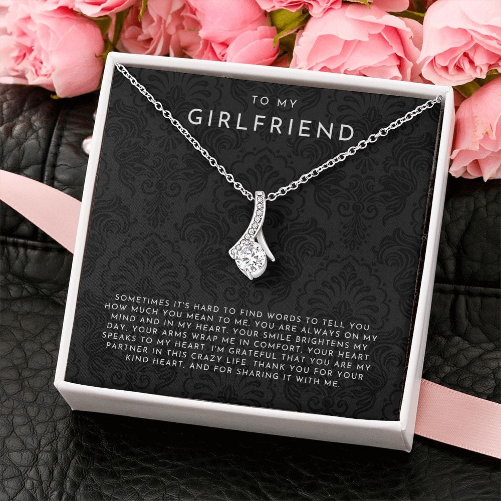 Everlight Ribbon To My Girlfriend Necklace Gift