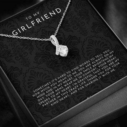 Everlight Ribbon To My Girlfriend Necklace Gift
