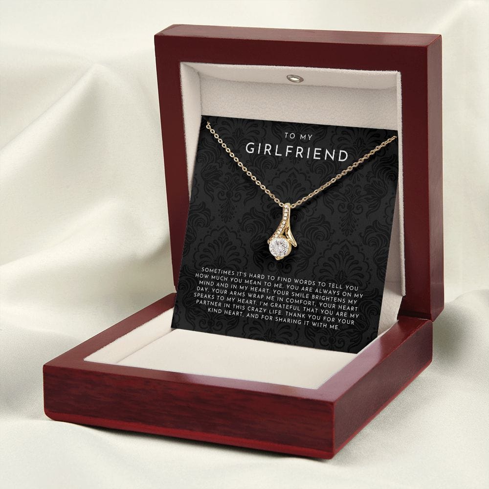 Everlight Ribbon To My Girlfriend Necklace Gift