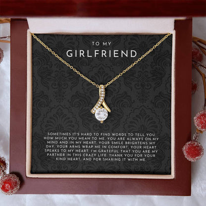 Everlight Ribbon To My Girlfriend Necklace Gift