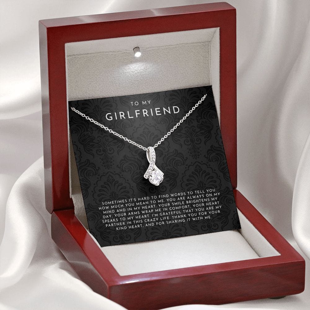 Everlight Ribbon To My Girlfriend Necklace Gift