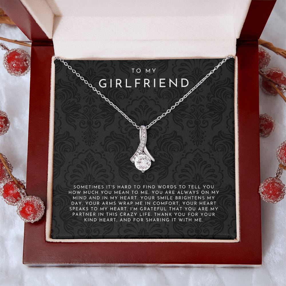 Everlight Ribbon To My Girlfriend Necklace Gift
