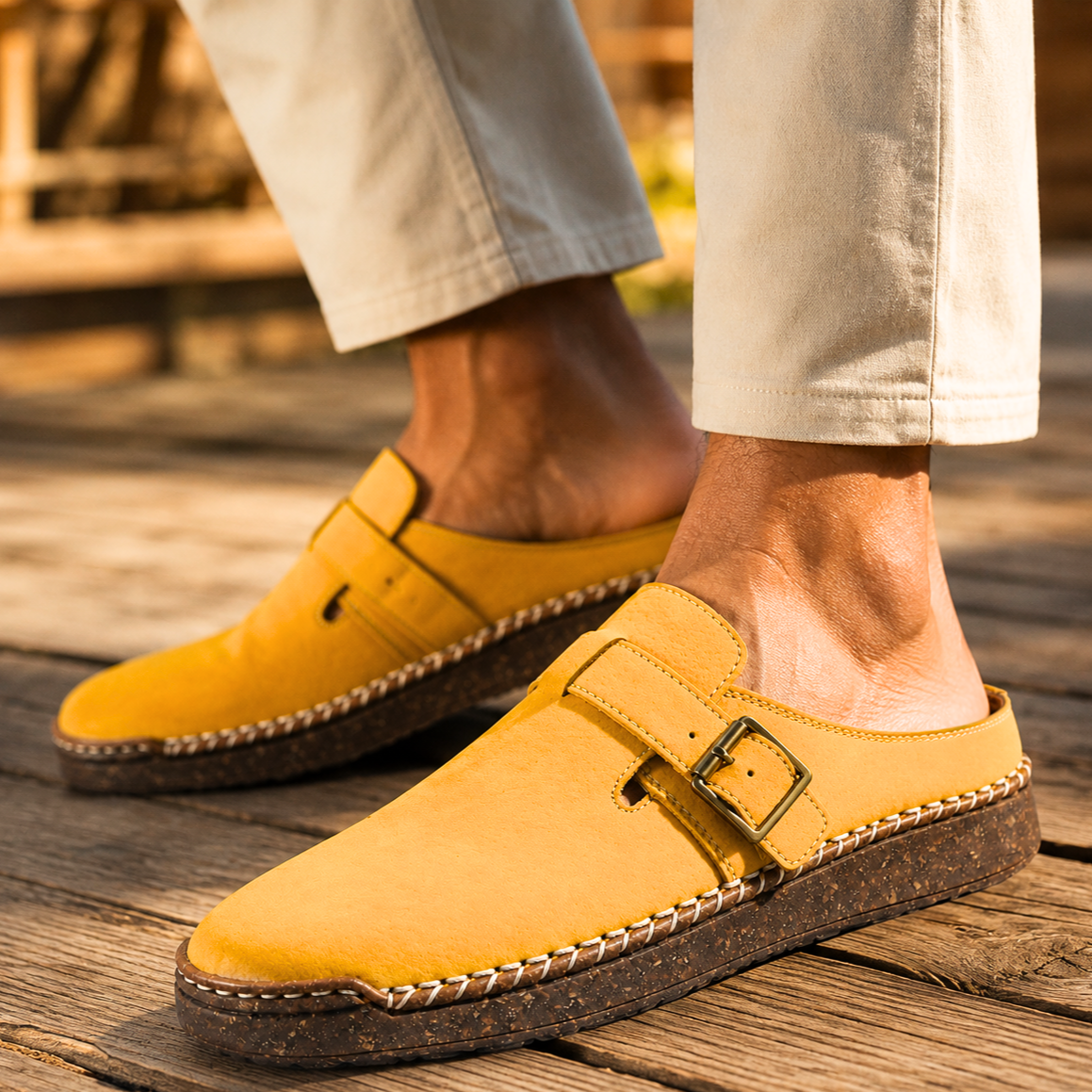 Rhodes Leather Mule Sandals