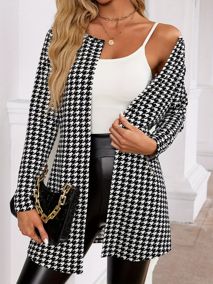 Plaid Pattern Woman's Blazer