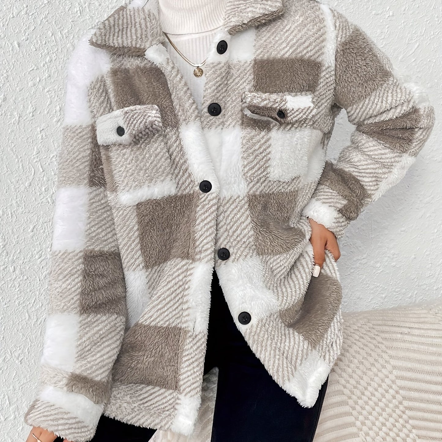 Elegant Knitted Winter Jacket