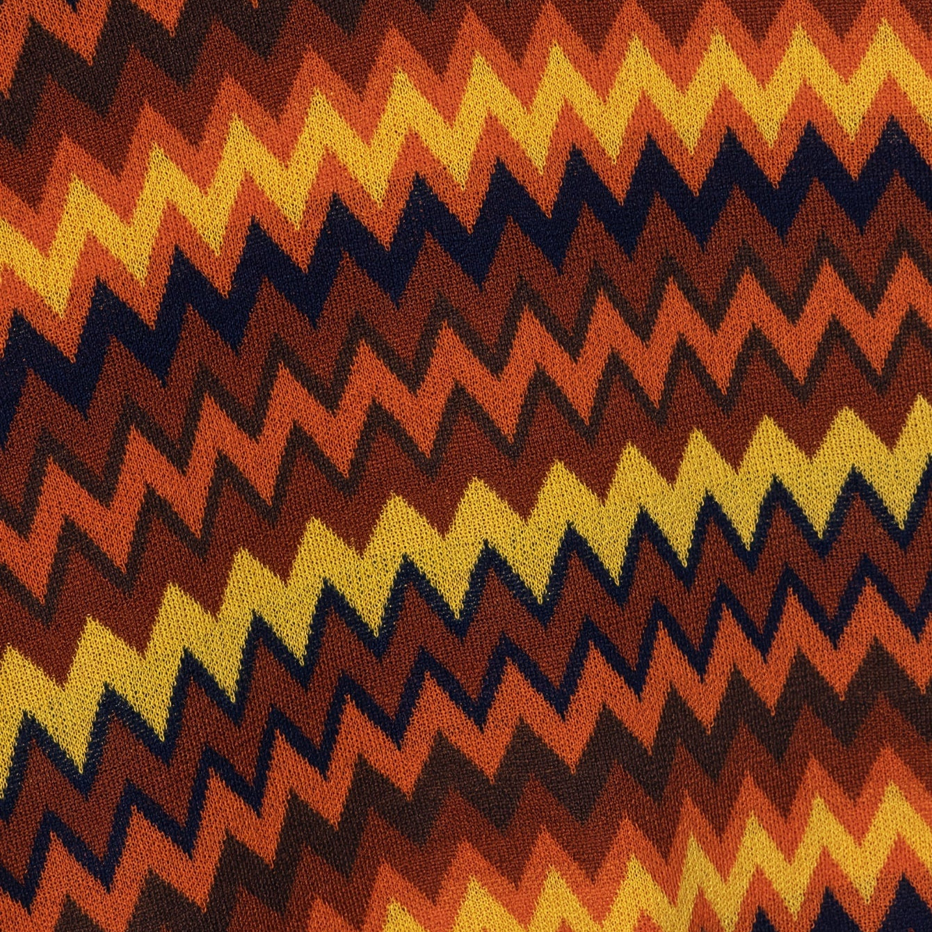 Retro Chevron Knit Polo