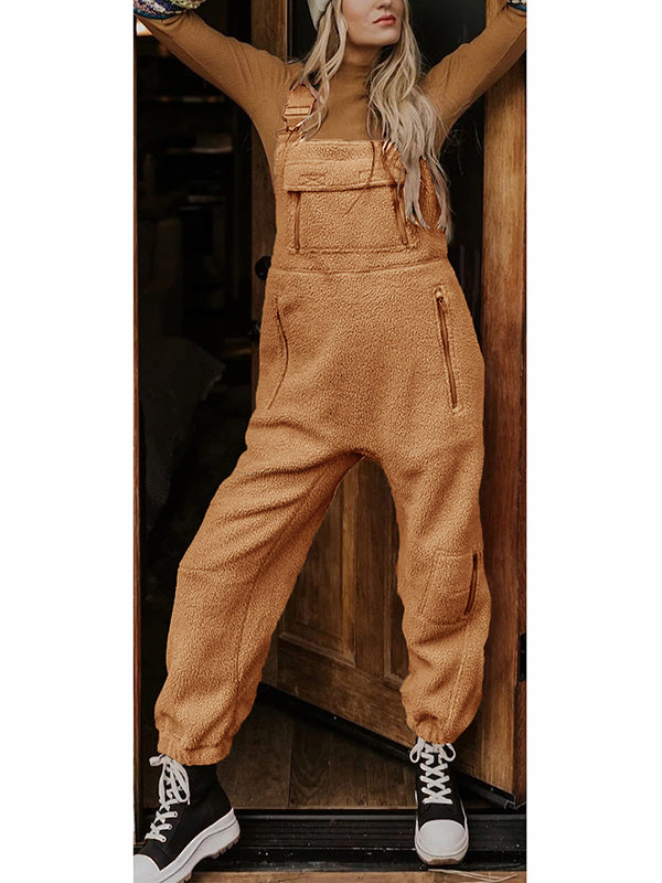Lark Fleece Utility Overalls