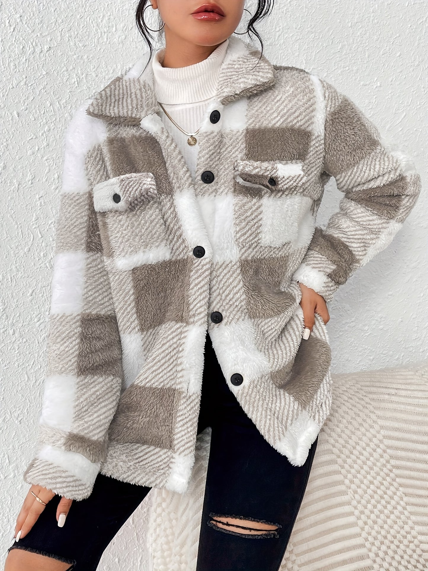 Elegant Knitted Winter Jacket