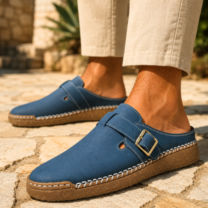 Rhodes Leather Mule Sandals