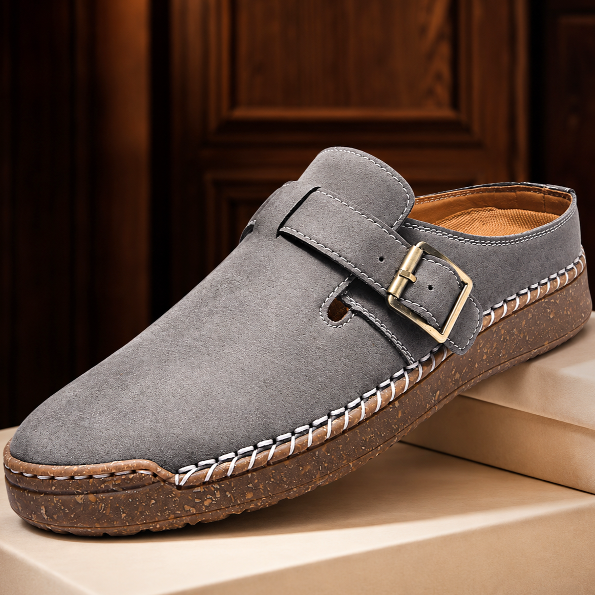 Rhodes Leather Mule Sandals