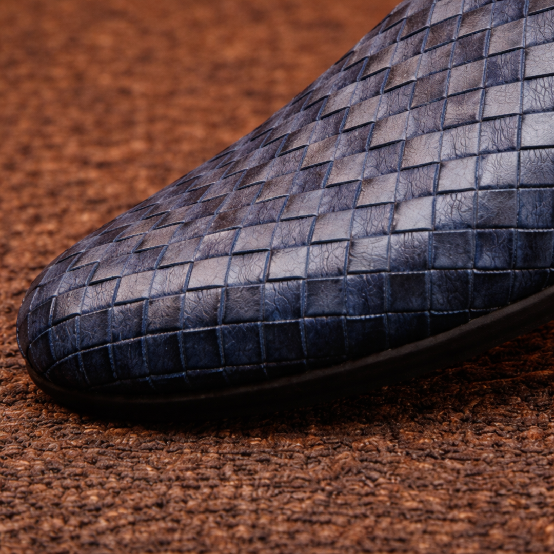 Verono Woven Leather Loafers