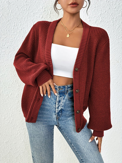 Patterned Elegance Knitted Cardigan