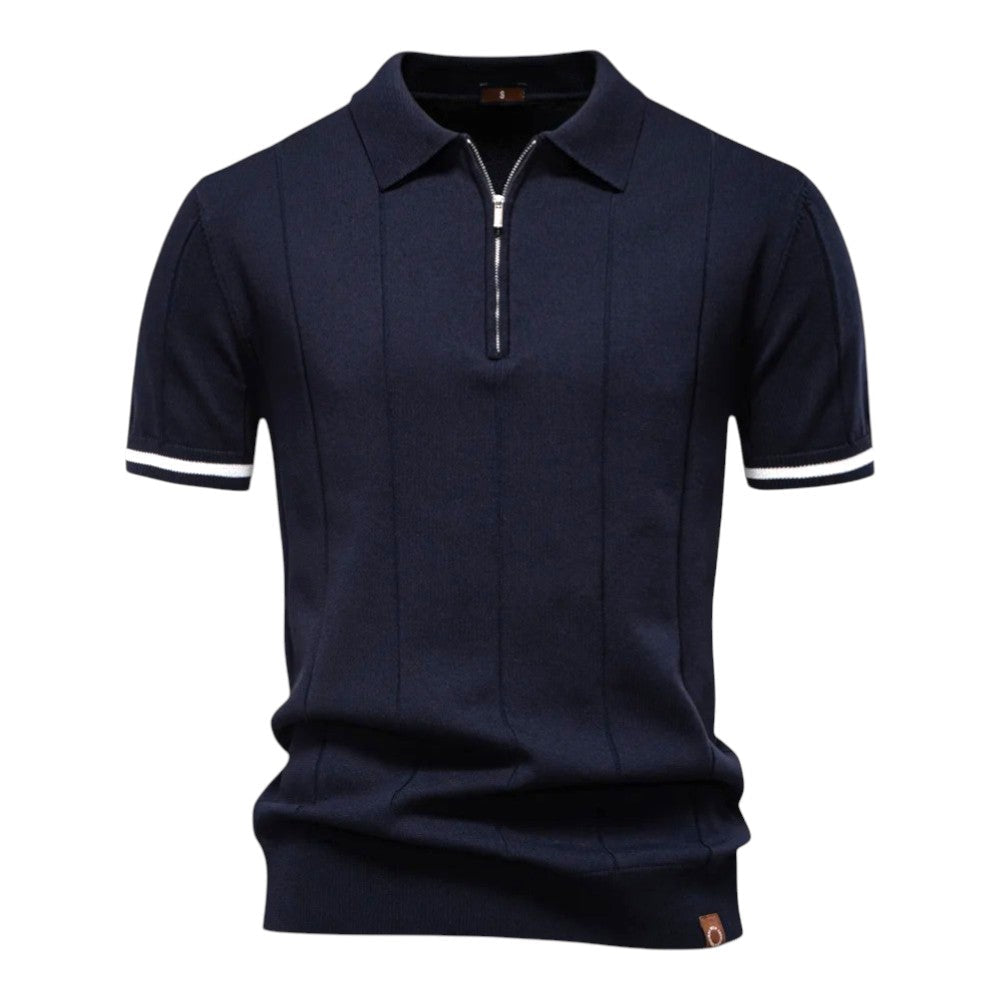 Dante Knit Zip Polo