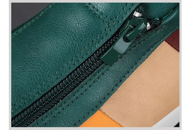 Henry Zip Leather Sneaker