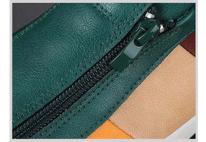 Henry Zip Leather Sneaker