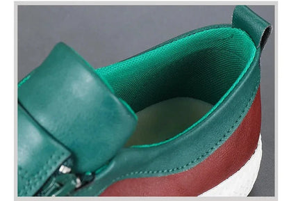 Henry Zip Leather Sneaker