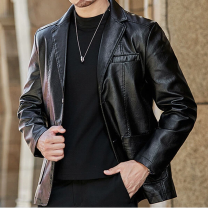 Alden Nightfall Leather Blazer