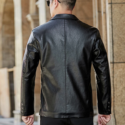 Alden Nightfall Leather Blazer