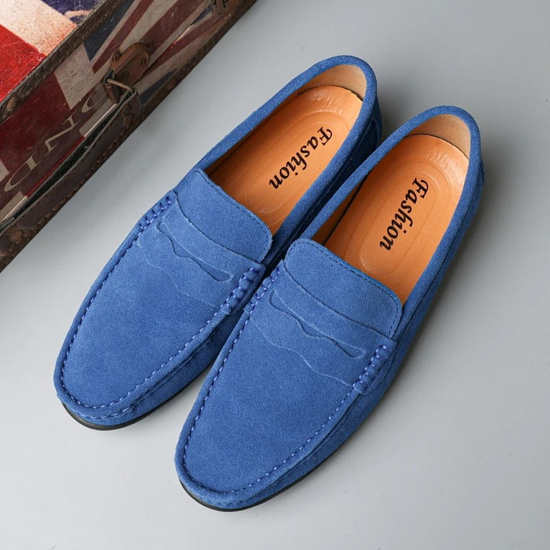 Arden Suede Penny Loafers