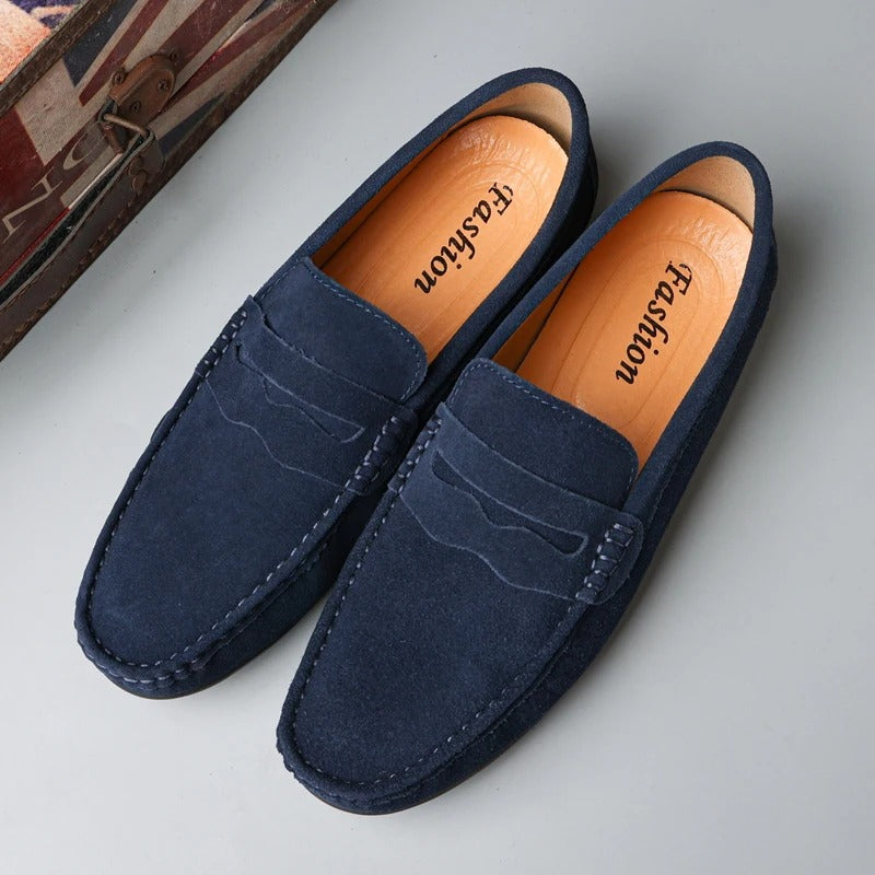 Arden Suede Penny Loafers