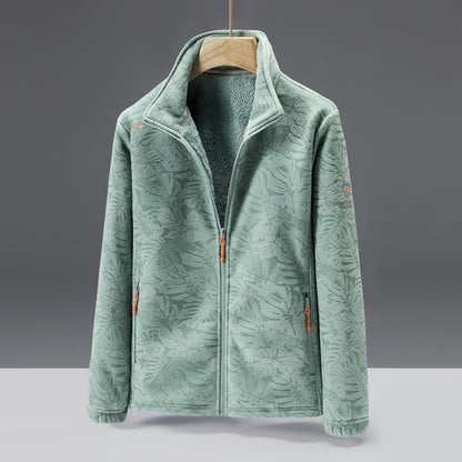 Ember Fleece Mock-Neck Jacket