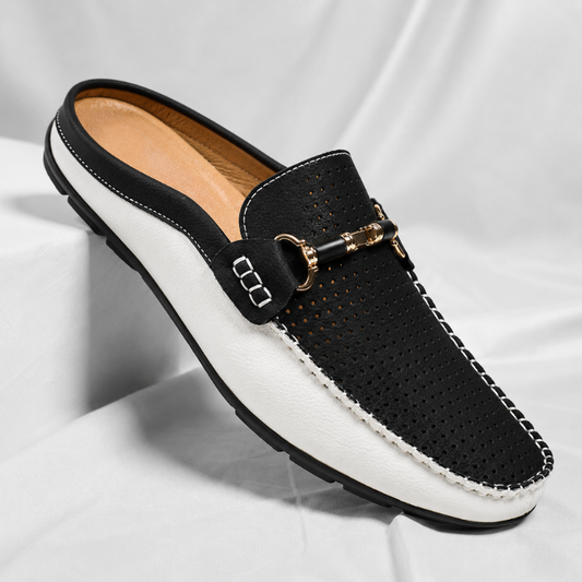 Cesare Leather Mules