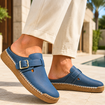 Rhodes Leather Mule Sandals