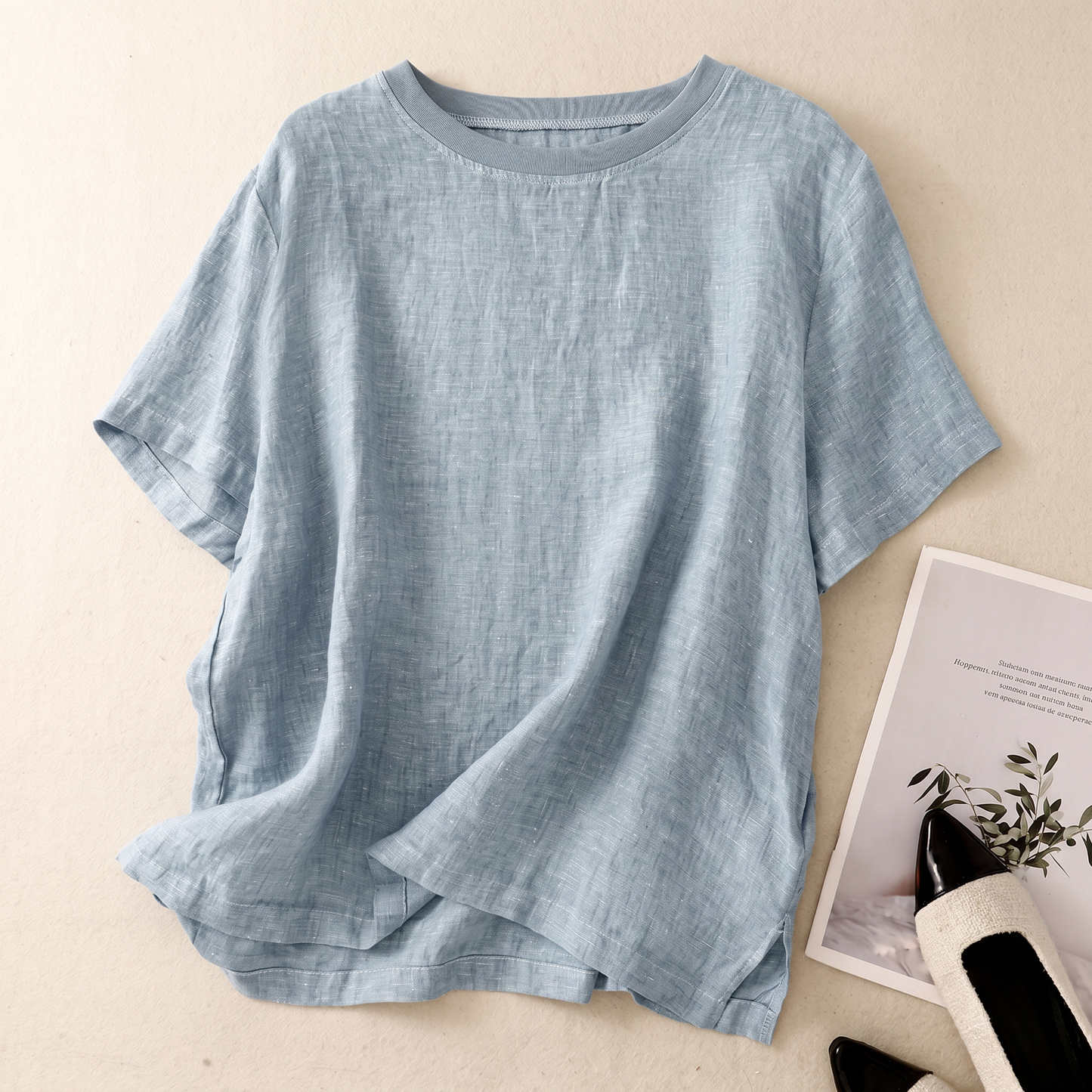 Cleo Relaxed Linen Tee