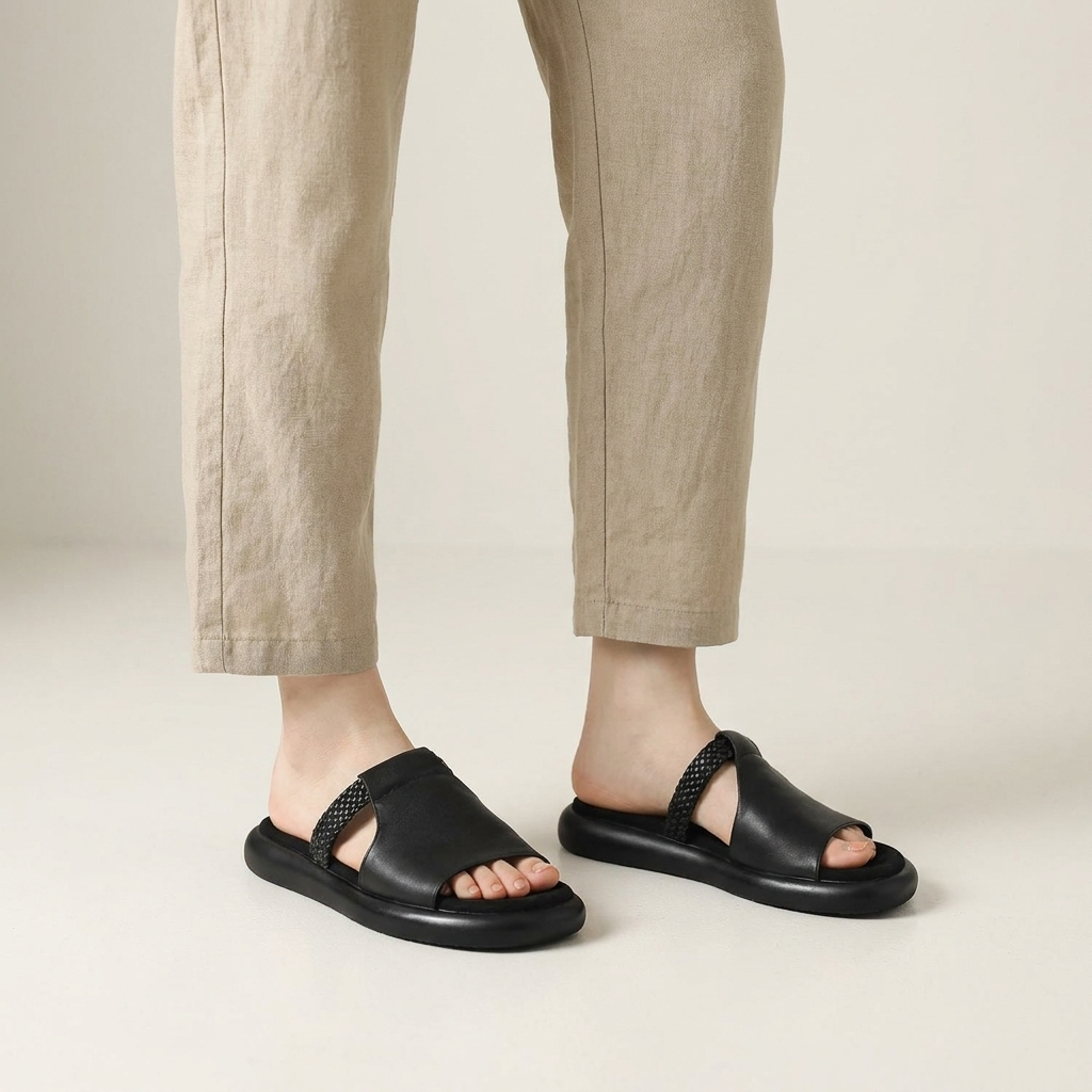 Elodie Open-Toe Flats