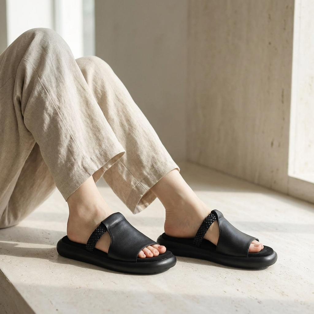 Elodie Open-Toe Flats