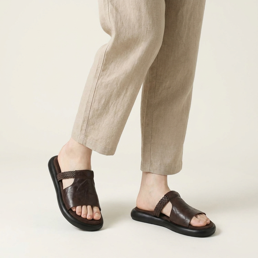 Elodie Open-Toe Flats