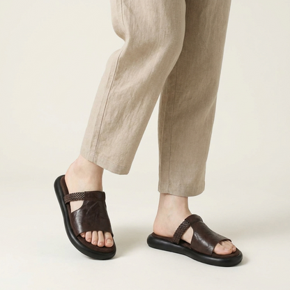 Elodie Open-Toe Flats