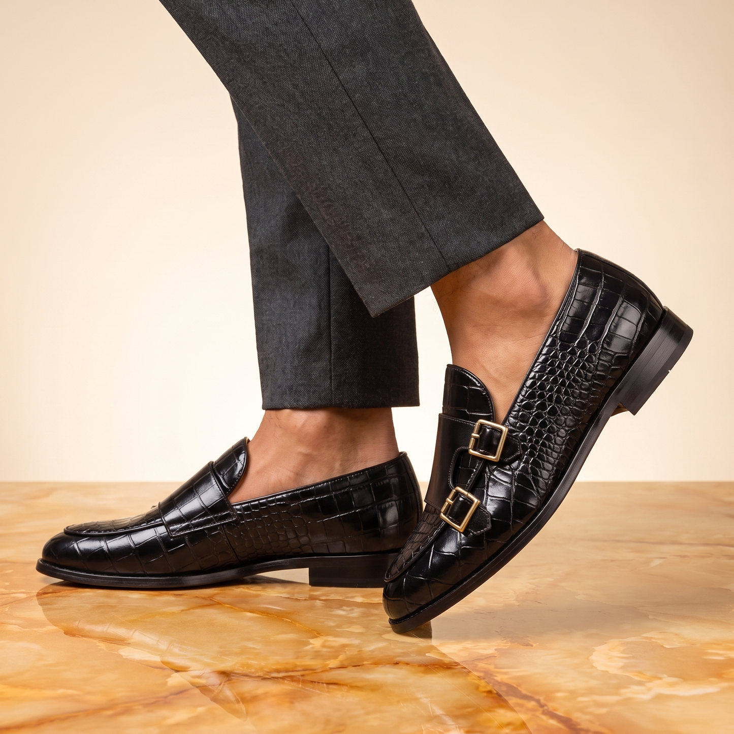 Montrose Double Monk Loafers