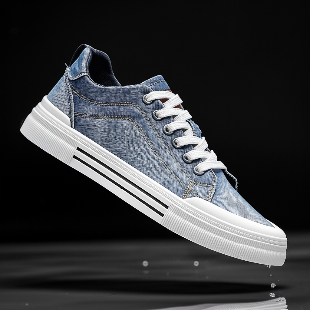 Brooklyn Denim Canvas Trainers