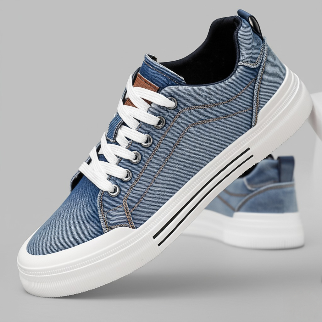 Brooklyn Denim Canvas Trainers