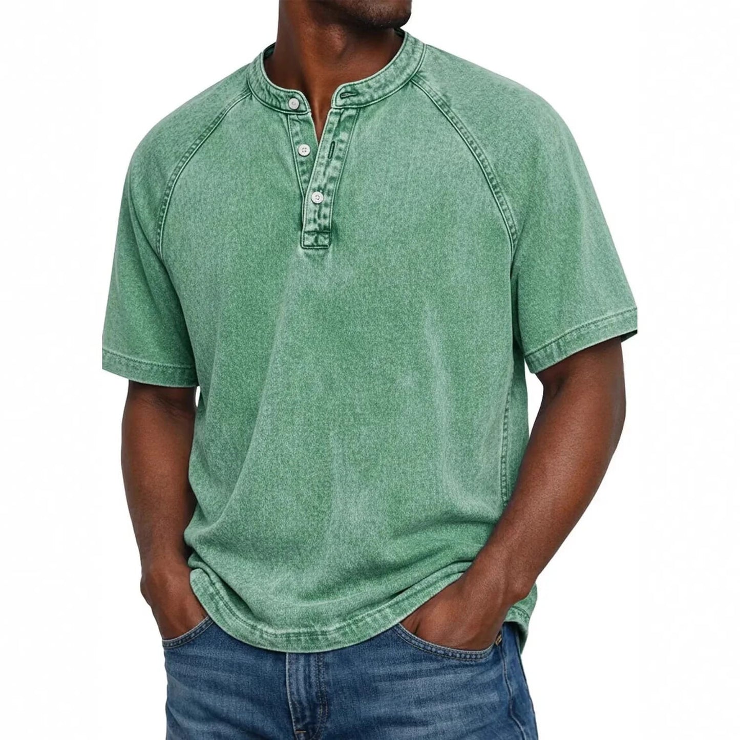 Easton Washed Henley Tee