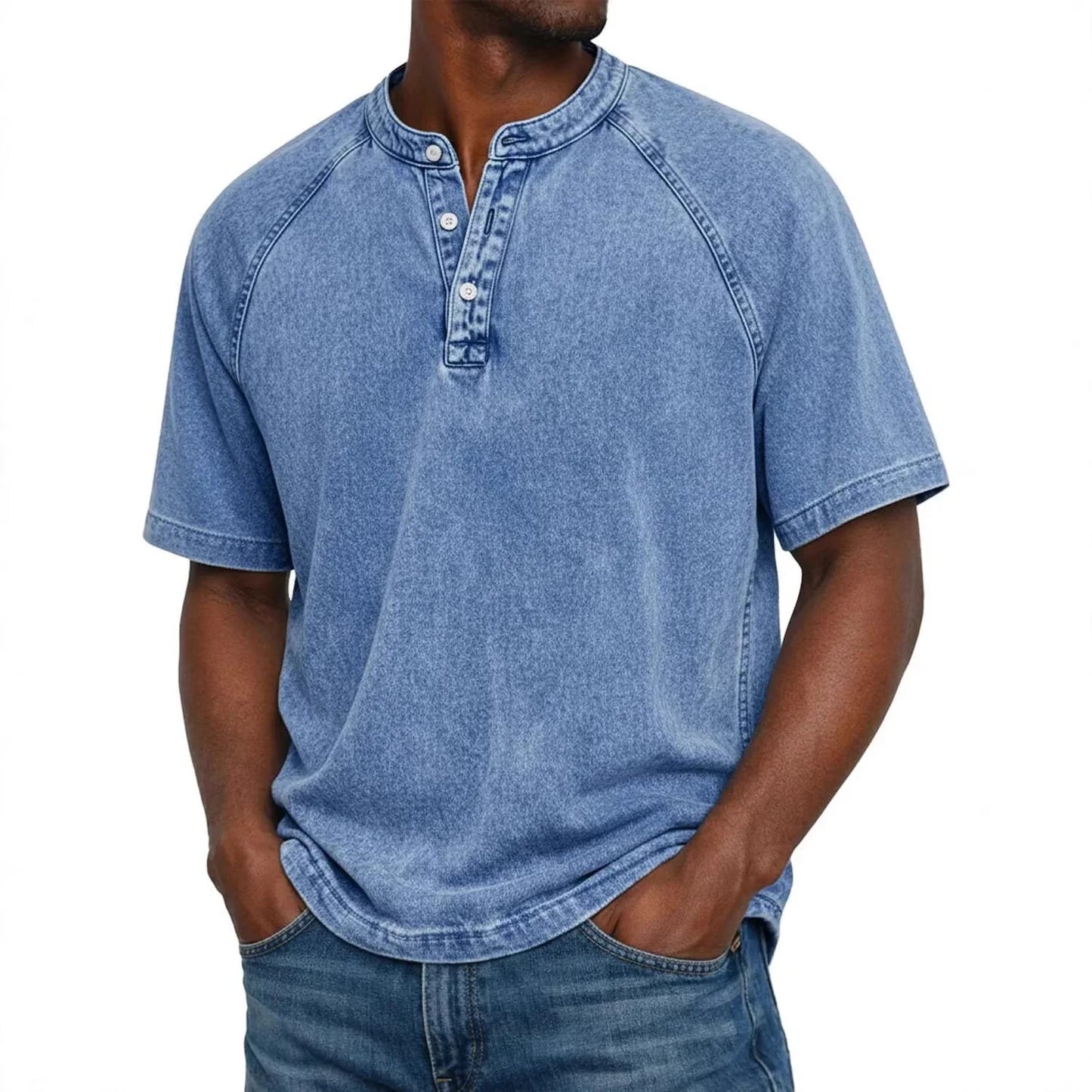Easton Washed Henley Tee